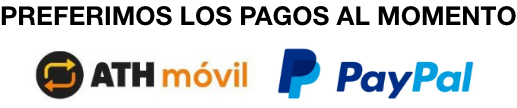 Requerímos pagos electrónicos por ath movil y paypal